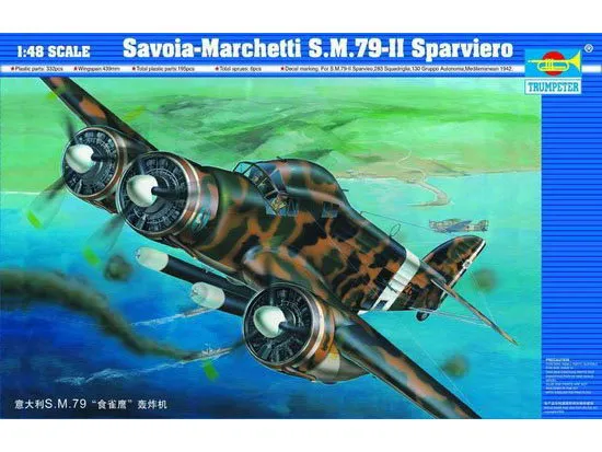 Trumpeter Savoia-Marchetti S.M.79-II Sparviero 02817