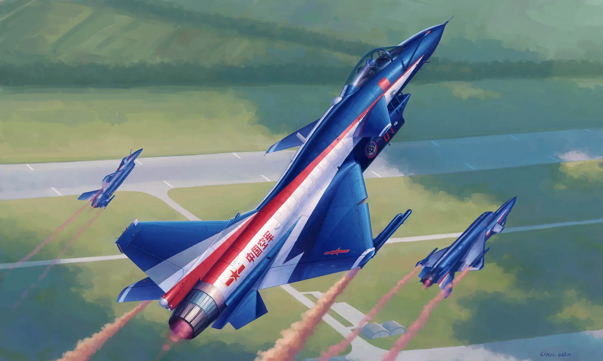 Trumpeter PLA J-10AY Vigorous Dragon [8.1 Aerobatic Team] 02857