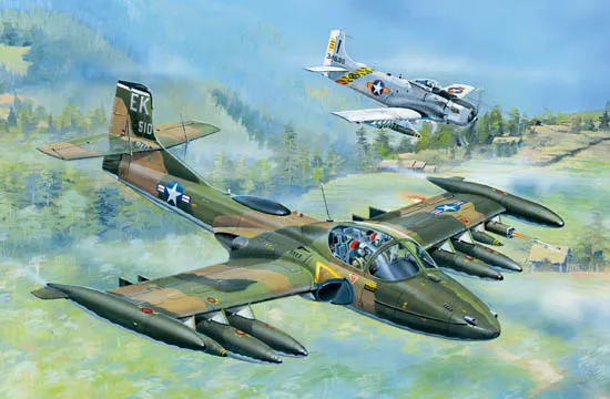 Trumpeter US A-37A Dragonfly Light Ground-Attack Aircraft 02888