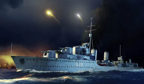 Trumpeter HMS Zulu Destroyer 1941 05332