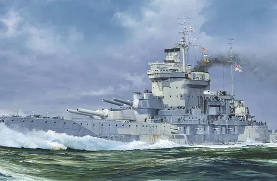 Trumpeter HMS Warspite 1942 05795